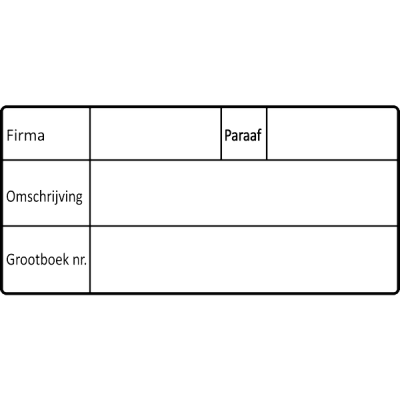 project stempel, nr.2146, afmeting: 70mm x 35mm