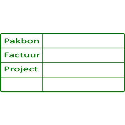 project stempel, nr.2187, afmeting: 70mm x 35mm