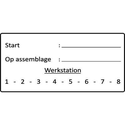assemblage stempel, nr.2101, afmeting: 70mm x 35mm
