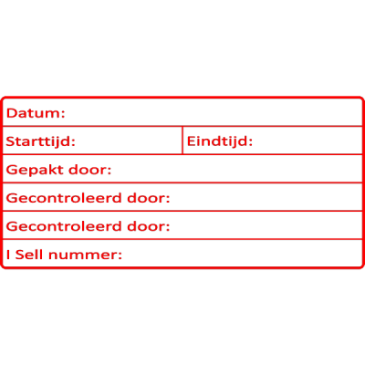 magazijn stempel, nr.2122, afmeting: 70mm x 35mm