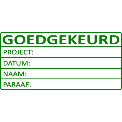 magazijn stempel, nr.2162, afmeting: 70mm x 35mm