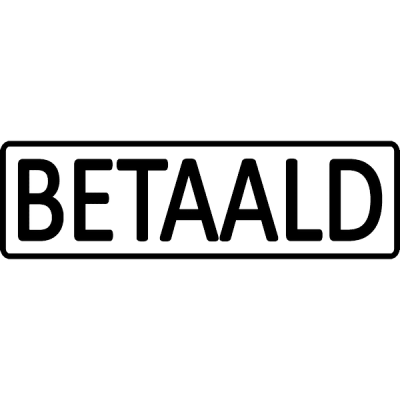 administratie stempel, nr.2168, afmeting: 70mm x 35mm