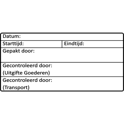 magazijn stempel, nr.2174, afmeting: 70mm x 35mm