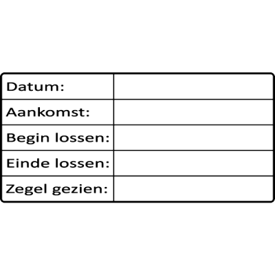 magazijn stempel, nr.2175, afmeting: 70mm x 35mm