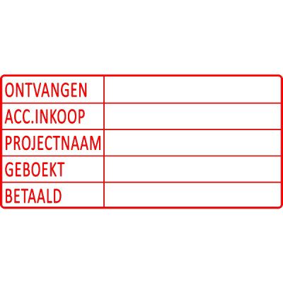 project stempel, nr.2179, afmeting: 70mm x 35mm