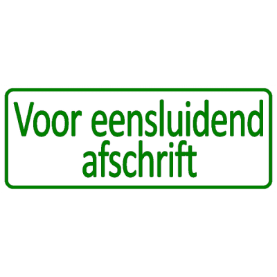 controle stempel, nr.3006, afmeting: 70mm x 30mm