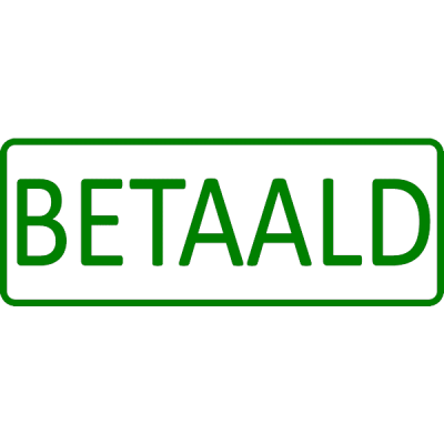 administratie stempel, nr.3028, afmeting: 70mm x 30mm