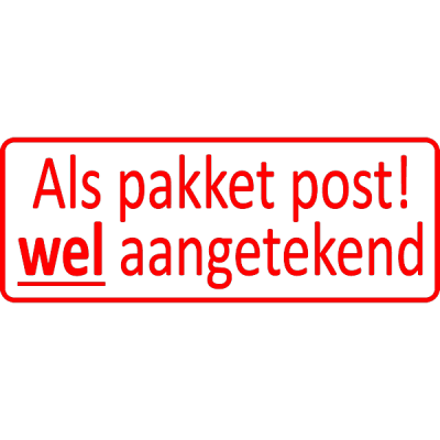 administratie stempel, nr.3032, afmeting: 70mm x 30mm